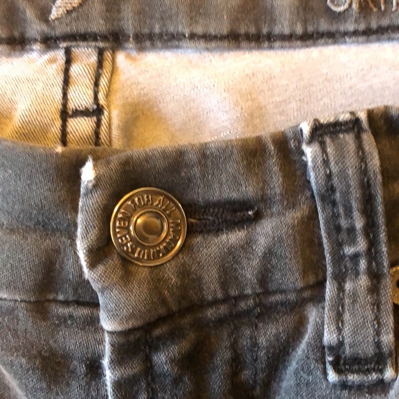 7 for all mankind SLIM ILLUSION LUXE HIGH WAIST SKINNY IN BLACK - Picture 5 of 12